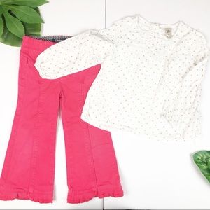 Oshkosh Longsleeves Top and DKNY flare pants